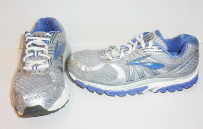 WOMEN'S BROOKS ARIEL 12 Running Shoes; Size 8 Wide; Silver/Blue