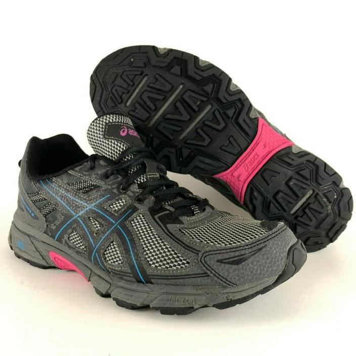 ASICS GEL-Venture 6 Trail Running Shoes - Black Pink - Womens Size 11