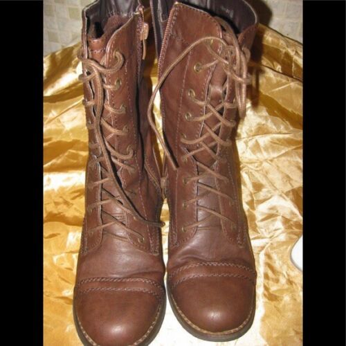 Womens Predictions Brown Ankle Boots Size 6