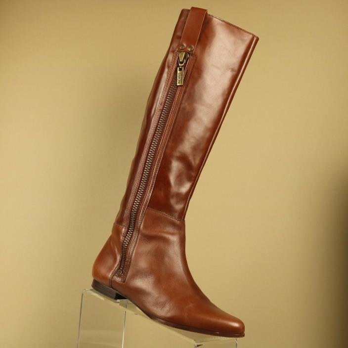 MICHAEL KORS  SIZE 9M  LT. BROWN Leather Knee High Boots  A333