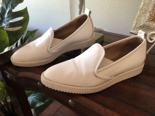 Everlane Leather Street Shoe, White, Made in Italy Size 5.5 M