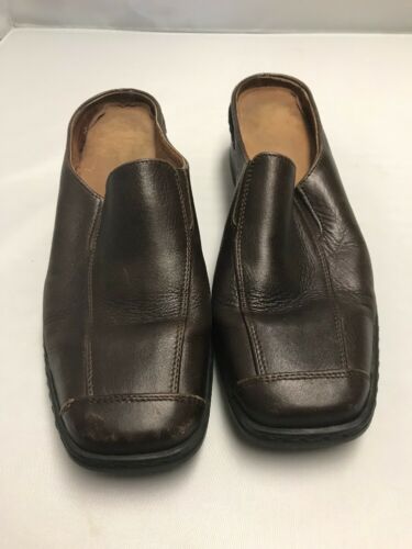 JOSEF SEIBEL COMFORT WOMEN'S Brown CLOGS MULES SLIP-ON SIZE SIZE 40