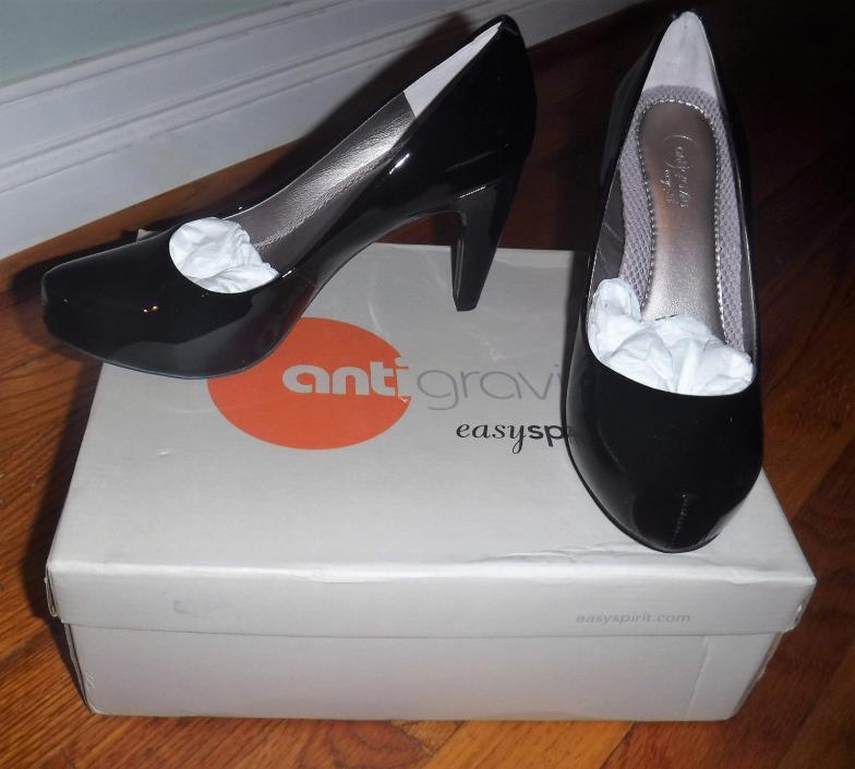 Easy Spirit Antigravity Black Patent High Heels Pumps Women's 7 1/2 W New in Box
