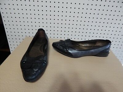 Womens Born casual shoes - black/pewter  - W7278 - size 7.5 / 38.5