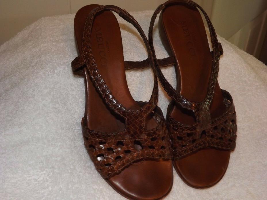SESTO MEUCCI Ladies Leather Sandals in size 6 M in Brown    #396