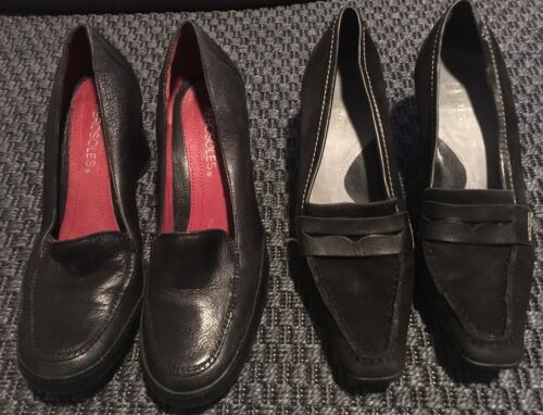 Combo (2 pairs) Aerosoles Black Leather shoes/comfort Size US 7