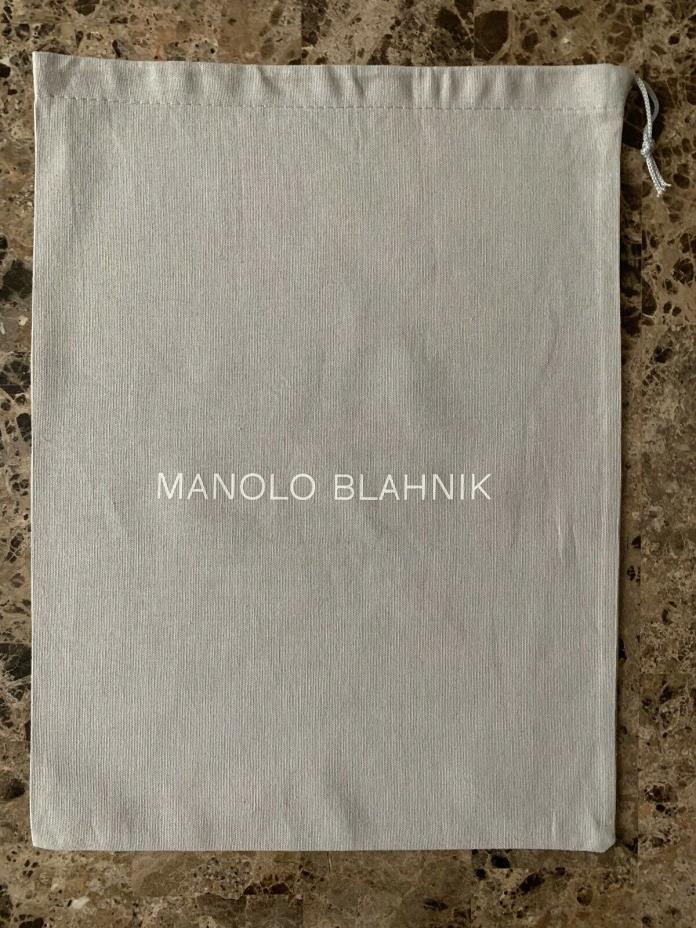 New Authentic MANOLO BLAHNIK Dust Bag 13.5