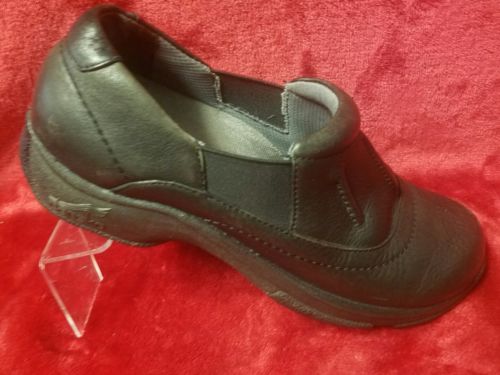 Women's Black Dansko Leather Slip-on Clogs, Size 38, US 7.5-8,