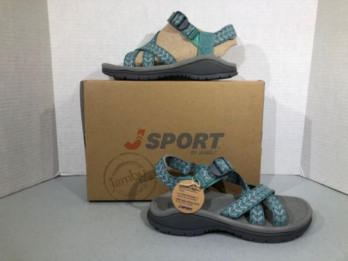 JSport by Jambu Niagara Women’s Size 6 Blue Strappy Sandals Shoes ZX-1216