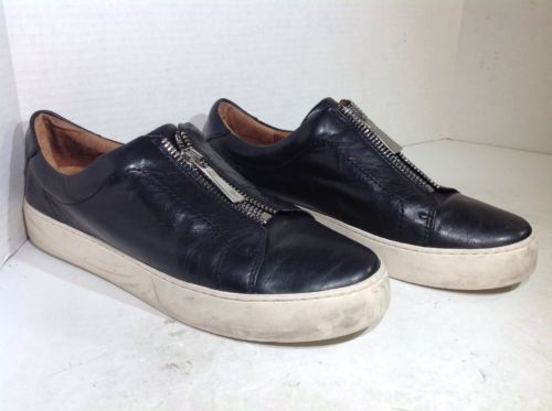 Frye Women's Size 10 Lena Zip Low Black Leather Casual Shoes $228 FB2-65
