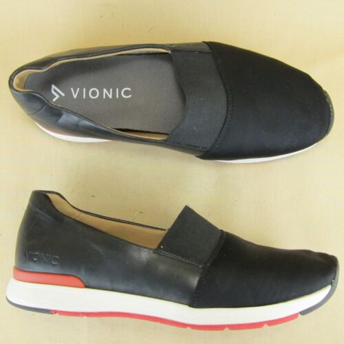 Vionic Cameo Slip On Sneaker Walking Shoe US 9 EU 41 Women Leather Fabric