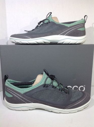 Ecco Women's Size 9 EU 40 Arizona Gray Green Casual Comfort Shoes ZX-1613