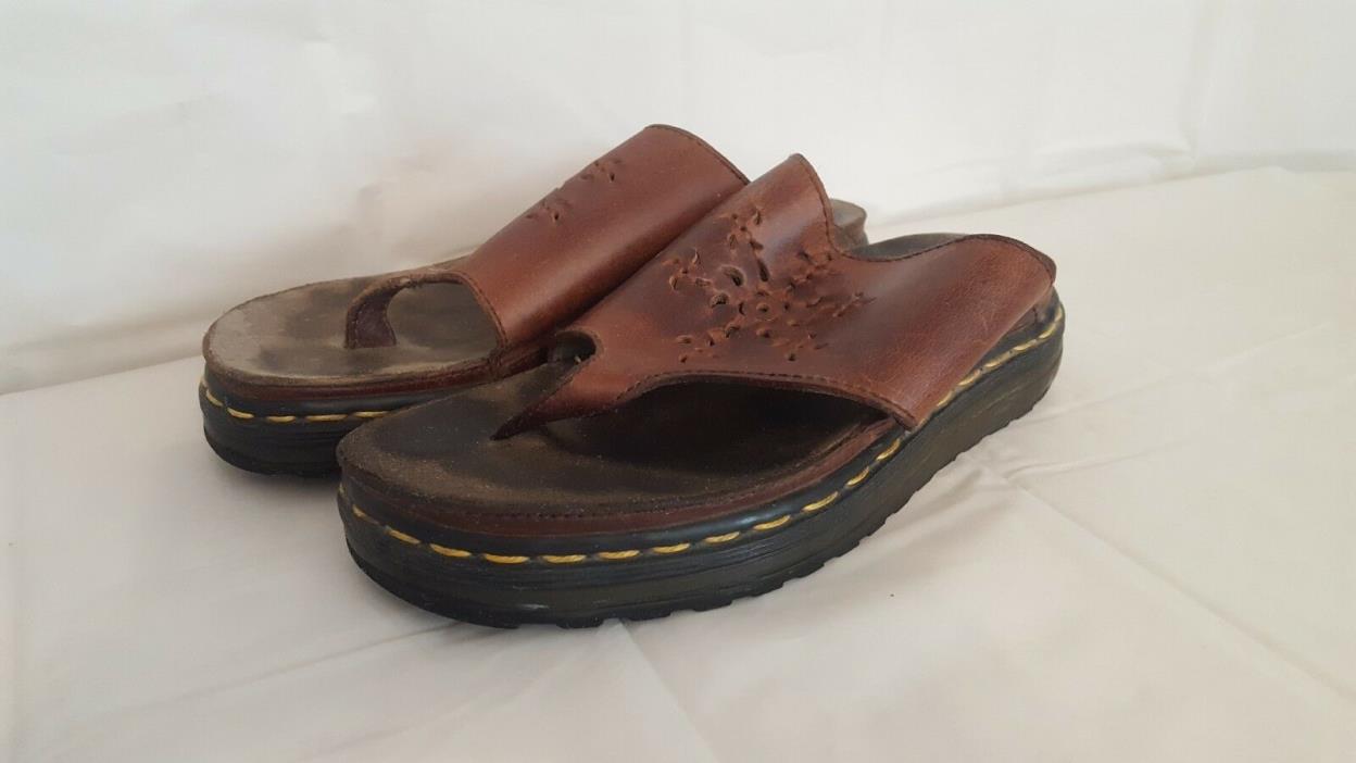Dr. Martens Air Wair Sandals Size 8 Brown Leather Pre Owned CE5