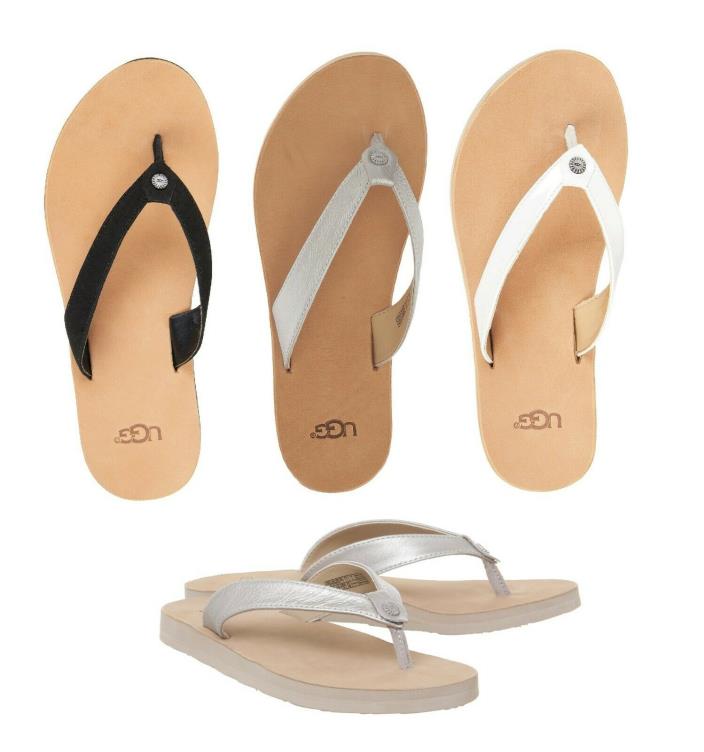 NEW UGG Fashion Women's Shoes Thong Sandals Flip Flops Slide Slippers Tawney