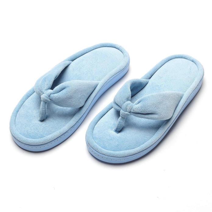 INFLATION Women's Thong Flip Flops House Indoor Slippers Fluffy S:5-6 B(M)US