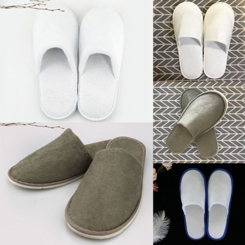 Lot Cotton Slipper Hotel Party Spa Disposable Shoes Home Fluffy Guest Shoes