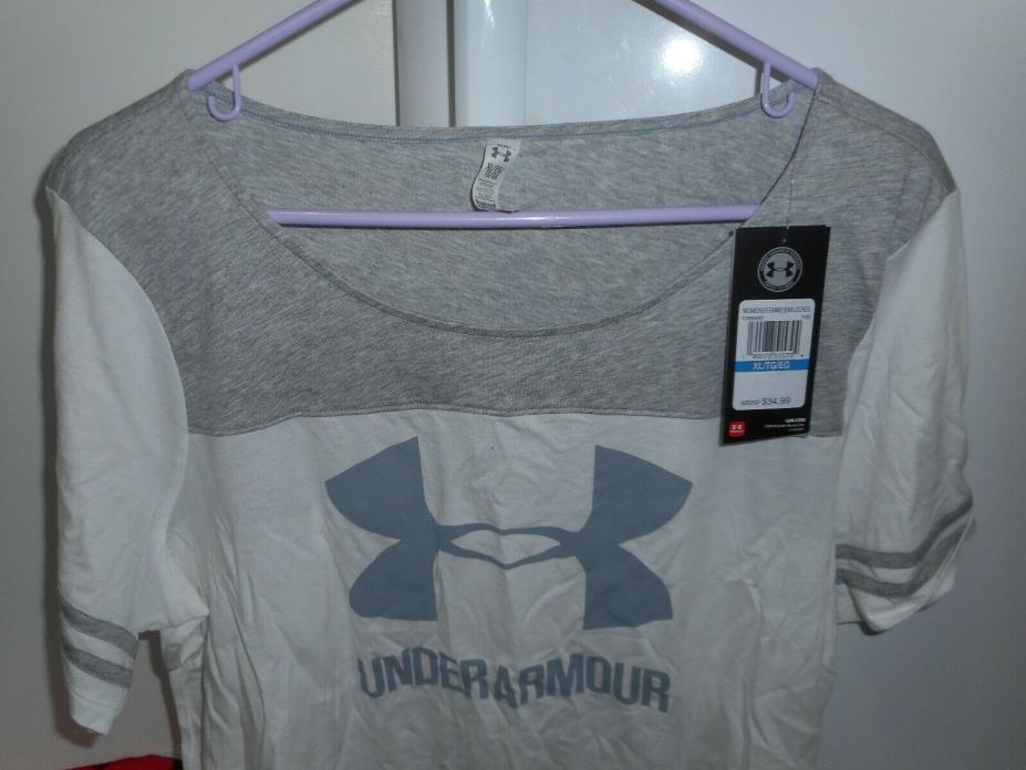 Under Armour HeatGear T Shirt Women X-Large  New W/ tags  Loose Fit  Workout