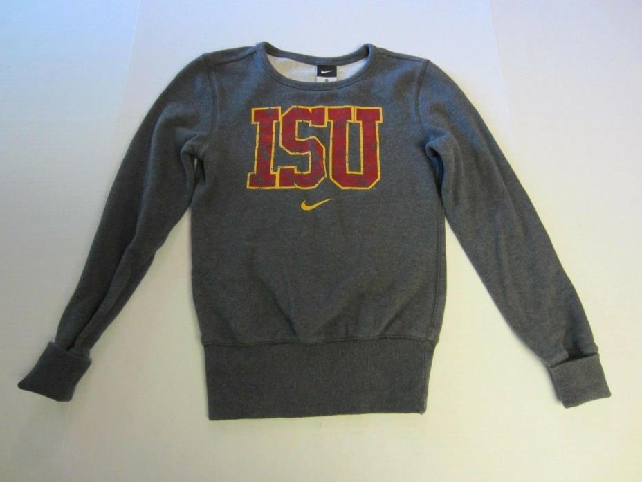 Nike Iowa State University Sweatshirt XS Gray ISU Cyclones Womens LS f