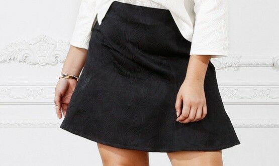 Women's Floral Embroidered Skirt Black XS-XL FREE SHIPPING!