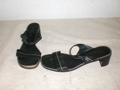 COLE HAAN Women's Black Heels Sandals Shoes Size 8.5 AA