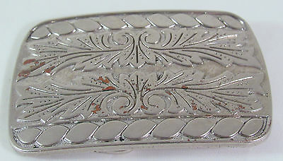 Vintage Ladies Belt Buckle Silver Plated 2 X 3 inches