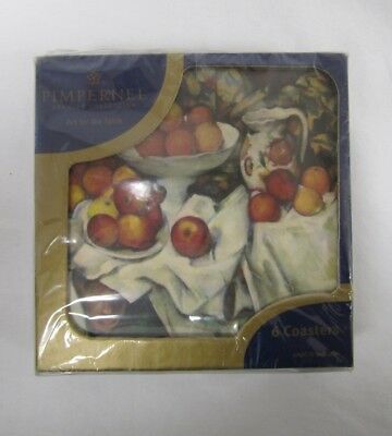 NIB Pimpernel Set Of 6 Coasters Apple Fruit Bowl Sealed