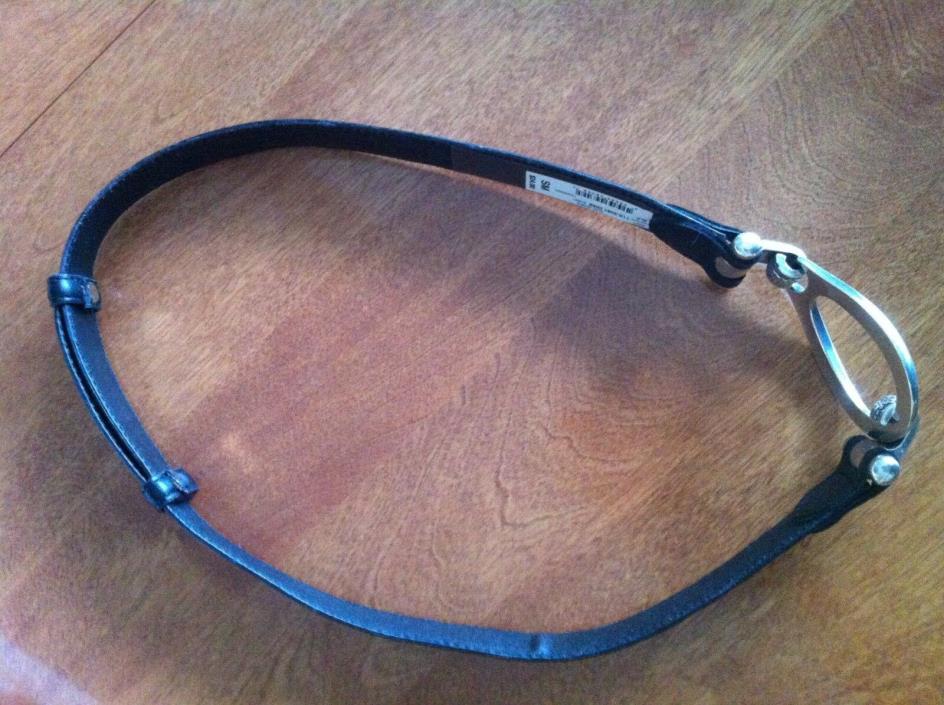 Black Hook Belt women JC Penney Adjustable Size Small