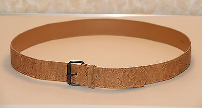 WESTERN BROWN TAN LEATHER BELT SIZE 22 42-46