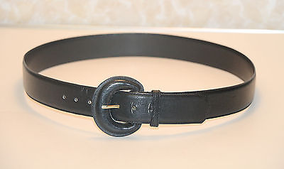 DAME BELT & BAG BLACK LEATHER BELT 33-36.75