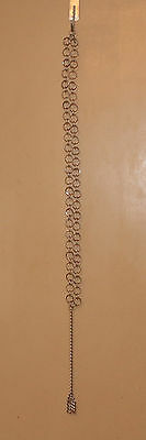 SILVER DOUBLE ROW RING LIGHTWEIGHT CHAIN BELT 29-37