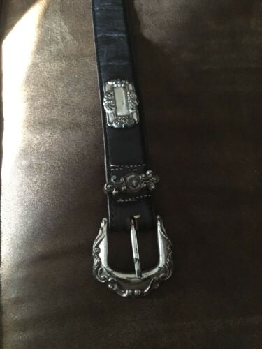 Ladies Womans Fossil Belt Size L Conchos