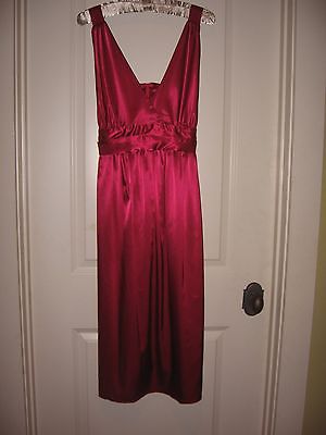 NWT WOMENS XL RIPE LIMITED MATERNITY EVENING COCKTAIL DRESS PINK SATIN