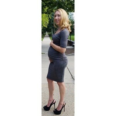 Old Navy Maternity Gray Stretchy Dress