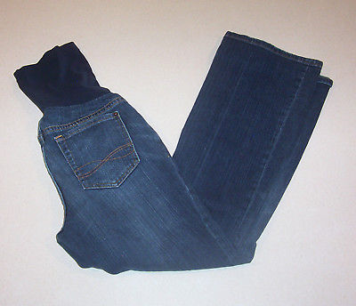 Women's A Pea in the Pod Maternity Boot Cut Blue Denim Jeans X-Small Petite