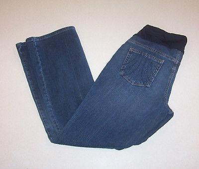 Women's Liz Lange Maternity Boot Cut Stretch Blue Denim Jeans 4