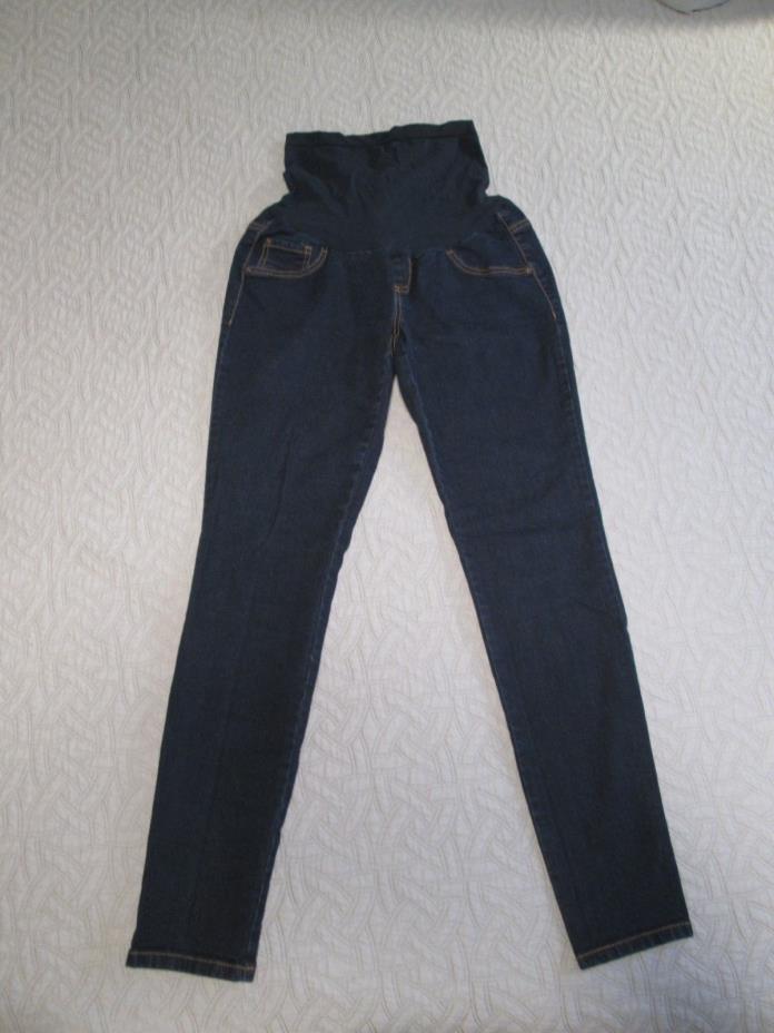 Indigo Blue Maternity Dark Wash Skinny Jeans Size Medium