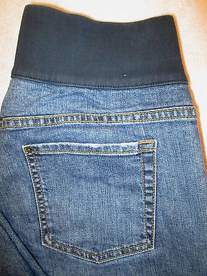 Gap City Fit Stretch Slim Flare Maternity Denim Jeans Size 10 R x 31  Blue