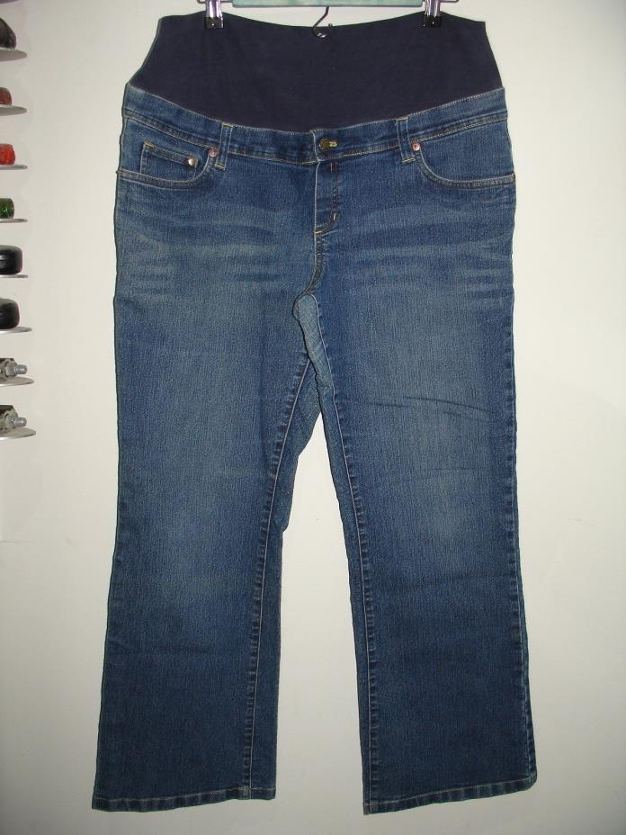 Announcements Size L 12/14 Boot Cut Maternity Jeans Stretch 91-1581