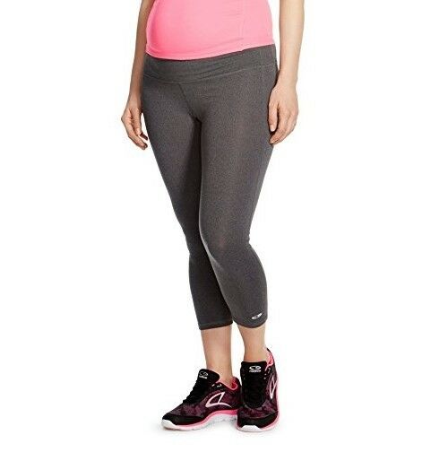 CHAMPION C9 Womens Maternity Under The Belly Active Wear Capris GRAY X-Small NEW