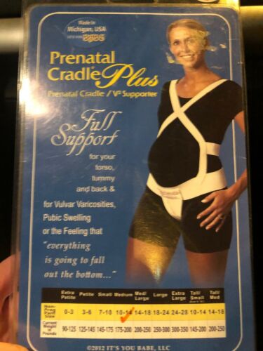 Prenatal Cradle Plus V2 Maternity Supporter Pregnancy Back Belt Medium 10-14