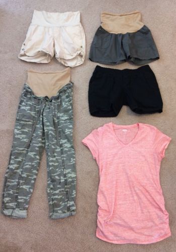 Maternity Clothing, 5 Pieces, Shorts, Pants, T-shirt