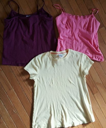 Lot of 3 Maternity Shirts Tops Small & XS Tank Tops and T Shirt Spring Summer
