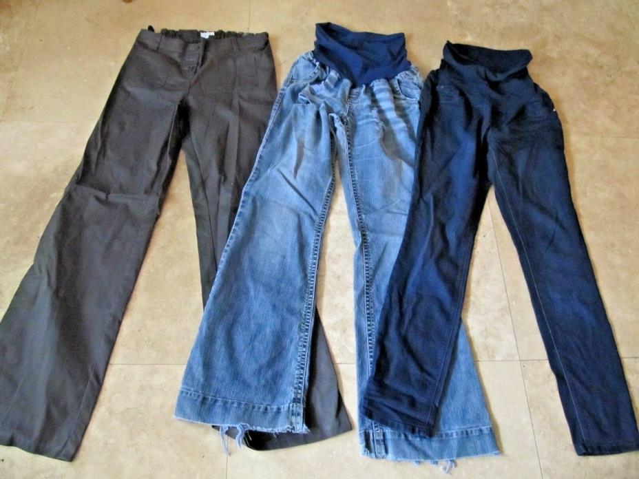 Lot, 3 size L,large Maternity pants, jeans, A Pea In The Pod, Wallflower