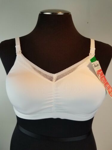 Playtex Nursing Shaping Foam Wirefree Bra with Lace US3002 Size Large White