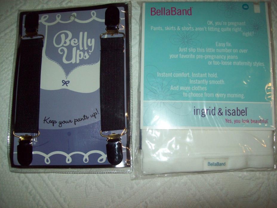 New White Ingrid & Isabel Maternity BellaBand  Size Two  10-14 +  One Belly Ups