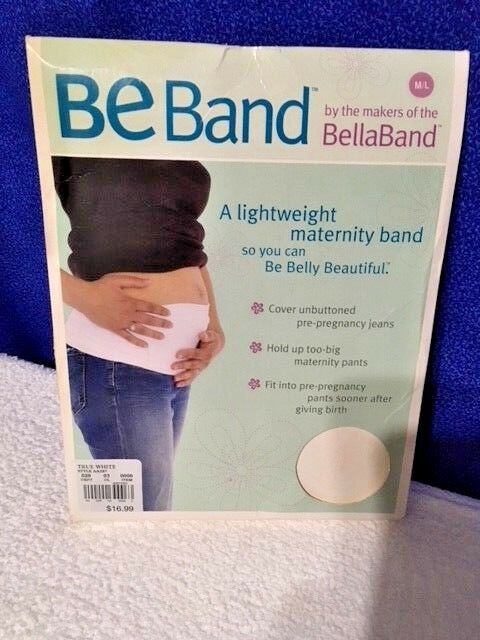 BeBand  Maternity  Belly Band  Pregnancy White size M/L  New in Box