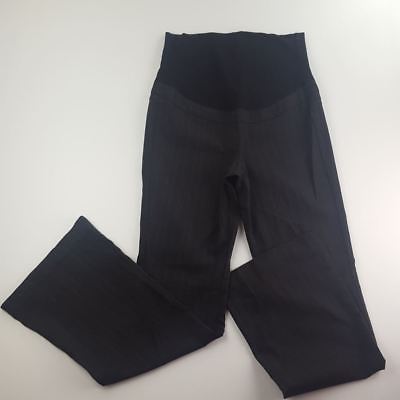 Thyme Maternity Pants SZ M Black Pregnant Women Stretchable Boot Cut