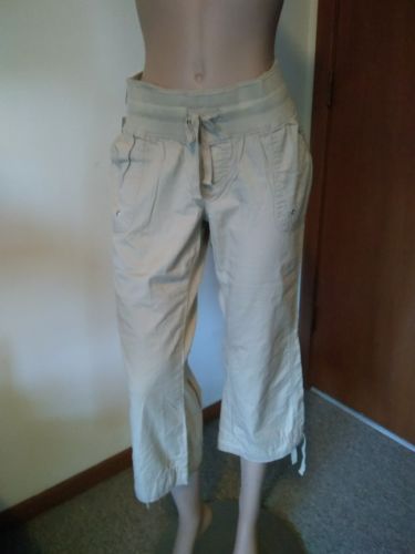 Liz Lange Maternity Khaki Crop Pant Capri Pant Size 4 NWT