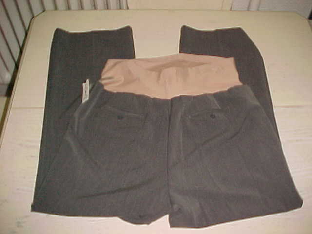 NWT NEW W/ TAGS Duo Maternity Dress Pants Business Career Woman Size 1X Gray