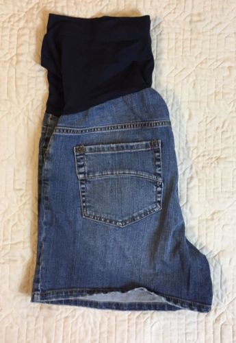 Liz Lange Maternity Blue Jean Shorts Target Size XL, 39 Waist Stretch Casual
